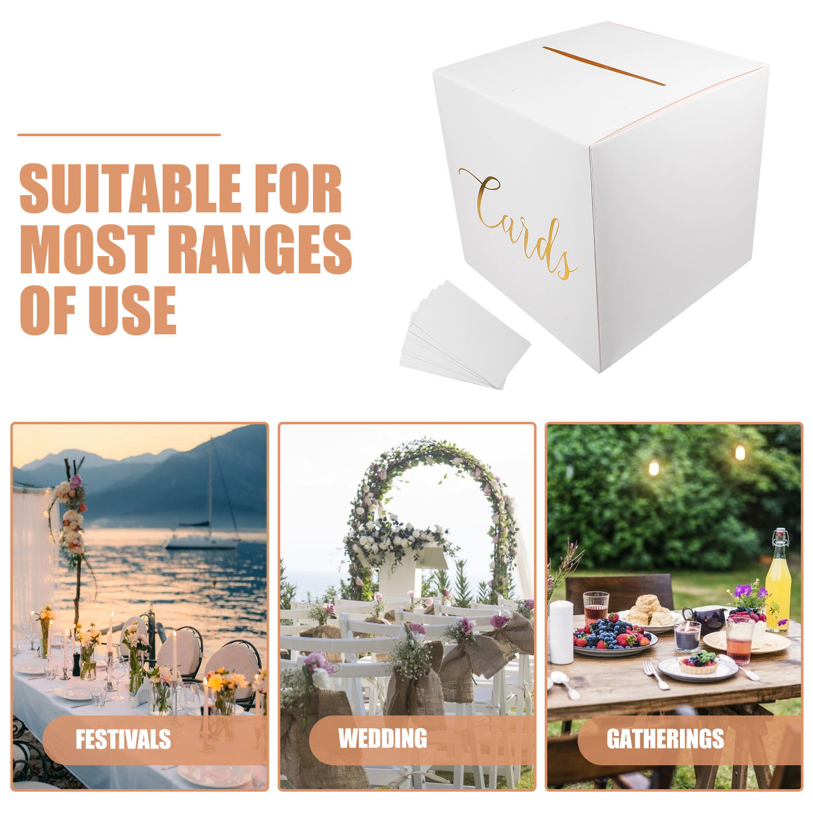 1Set Wedding Card Box Reusable - Wedding Card Box ulasan dan harga