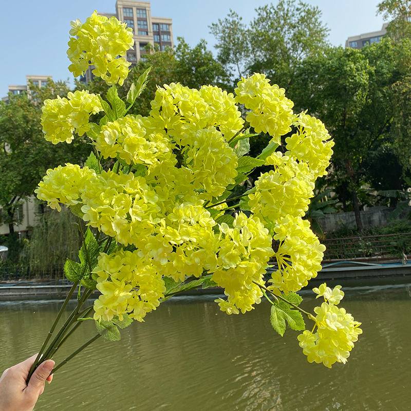 3pcs 4Head Hydrangea Wedding F - Wedding Decor Supply Store ulasan dan harga