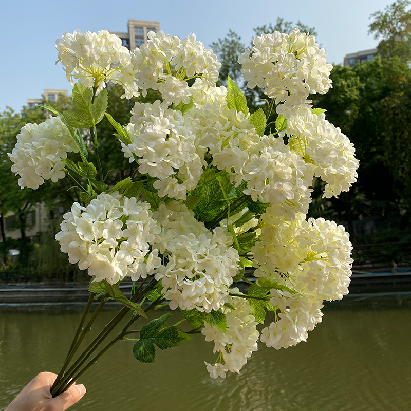 3pcs 4Head Hydrangea Wedding F - Wedding Decor Supply Store ulasan dan harga