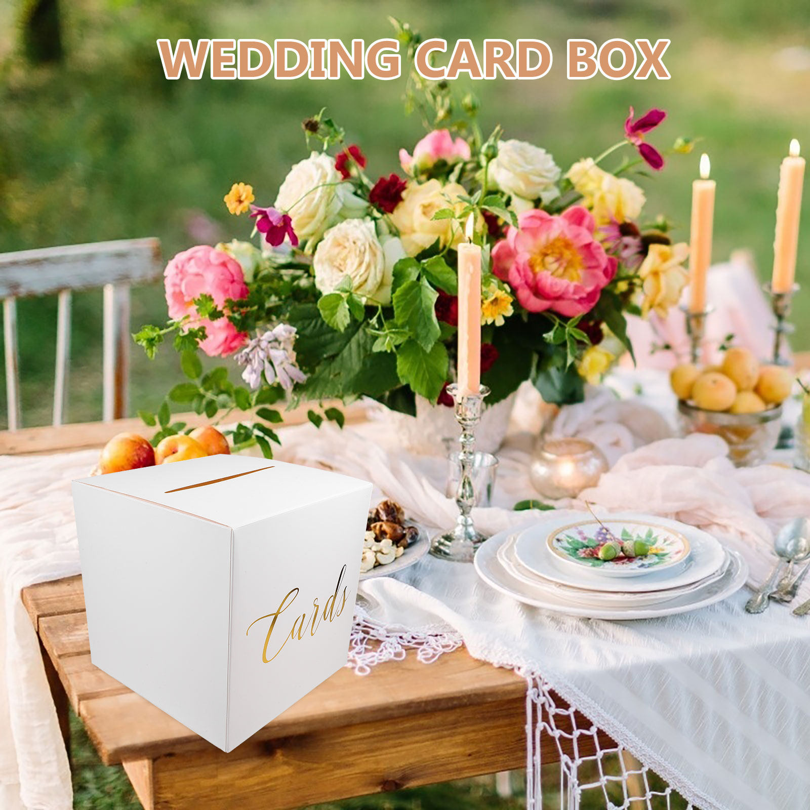 1Set Wedding Card Box Paper Ru - Wedding Card Box ulasan dan harga