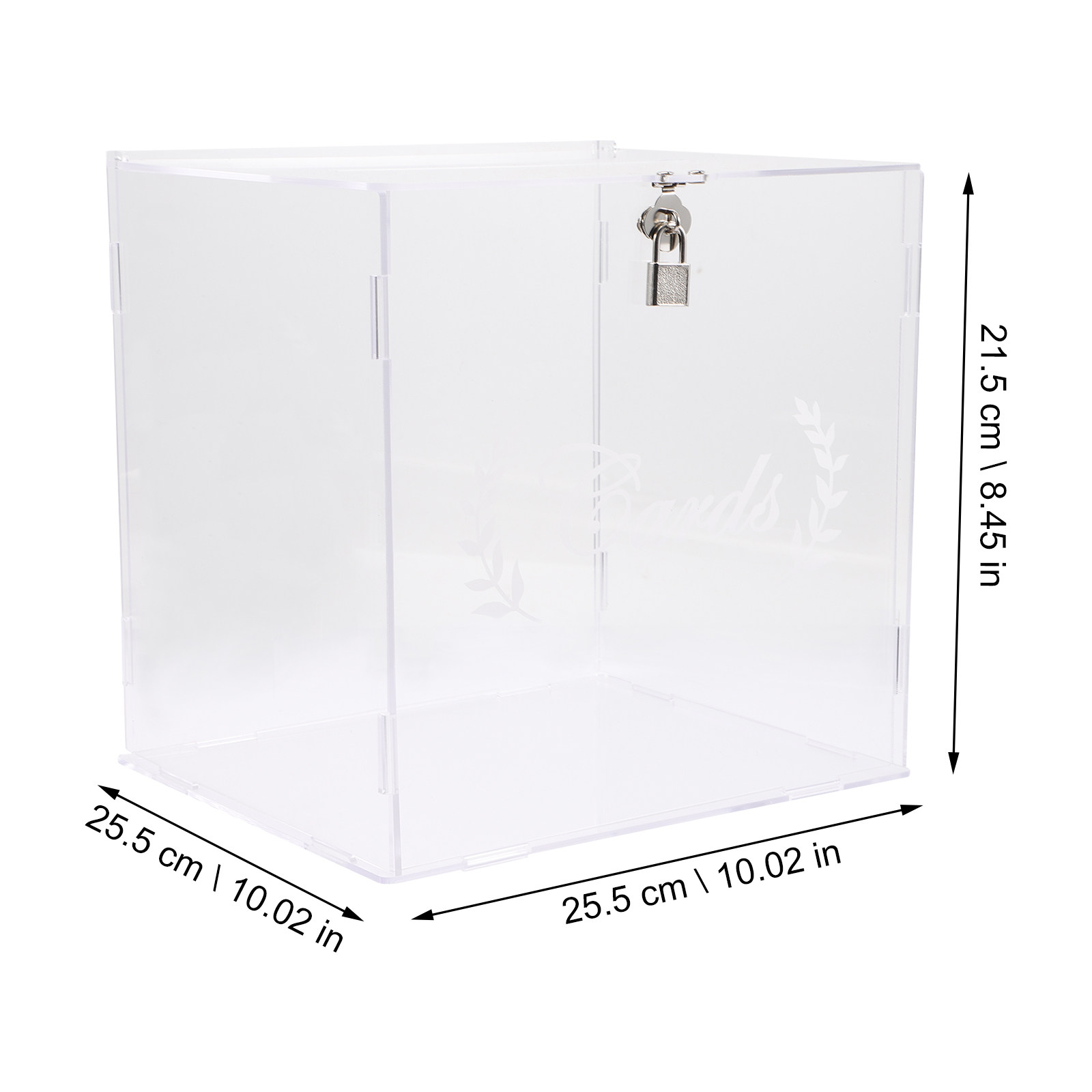 Acrylic Transparent Wedding Ca - Wedding Card Box ulasan dan harga